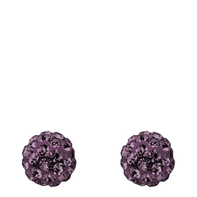 Wish List Purple Crystal Stud Earrings