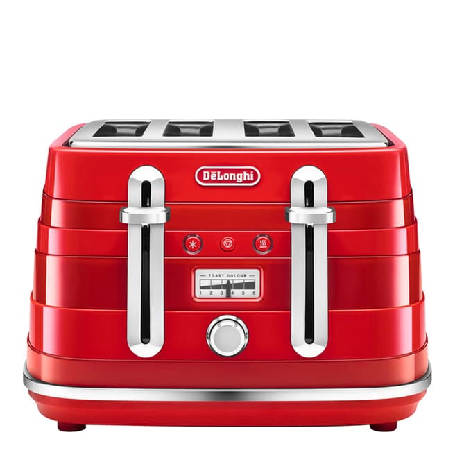 De'Longhi Delonghi Avvolta Red Toaster CTA4003.R