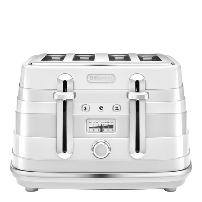 De'Longhi Delonghi Avvolta White Toaster CTA4003.W