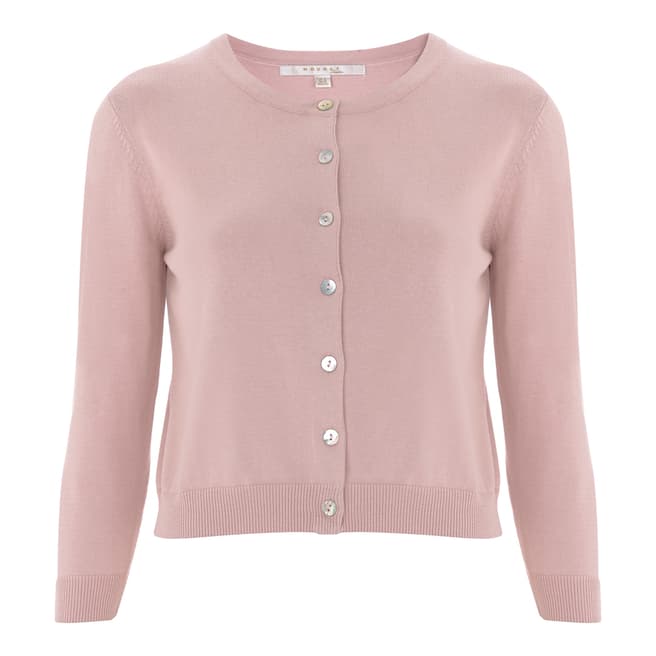Nougat London Nude Pink Tansy Cropped Cardigan