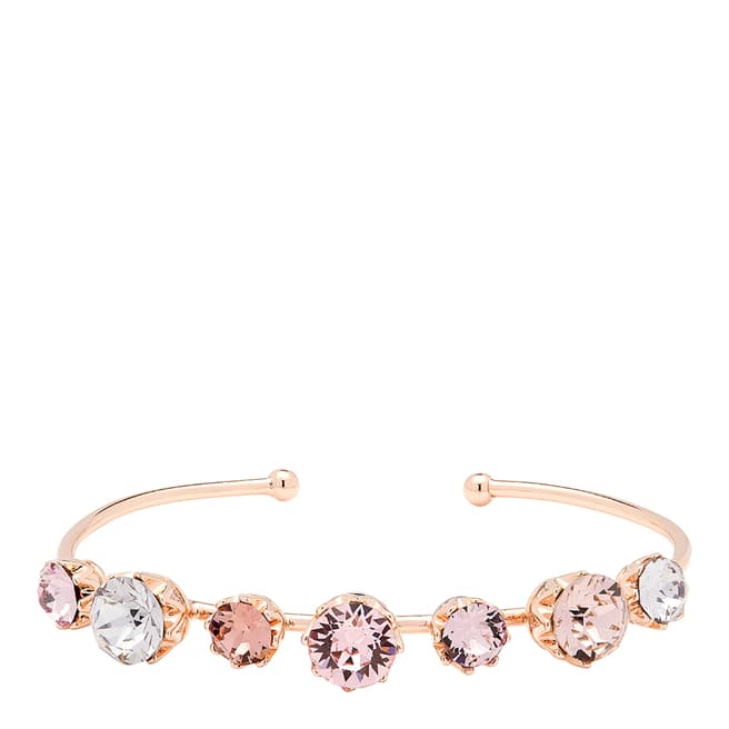 Ted Baker Pink/Rose Gold Cheska Crystal Crown Ultra Fine Cuff