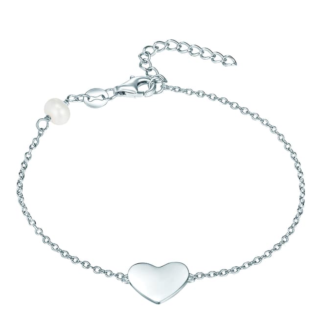 The Pacific Pearl Company Silver Heart Bracelet