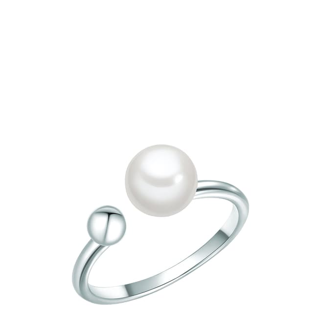 The Pacific Pearl Company Silver White Pearl Ring