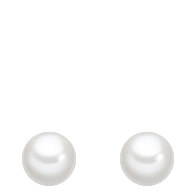 Perldesse White Pearl Stud Earrings 10mm