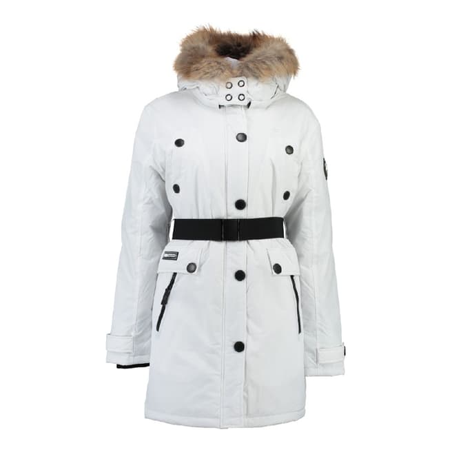 Geographical Norway Women's White Adar Parka