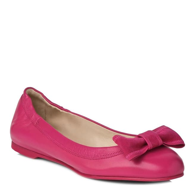 L K Bennett Pink Zelda Ballerina Flat Shoes