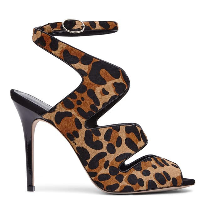 Reiss Leopard Monda Stiletto High Heel