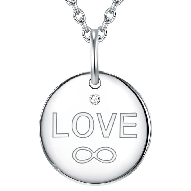 Tess Diamonds Silver Heart Love Necklace