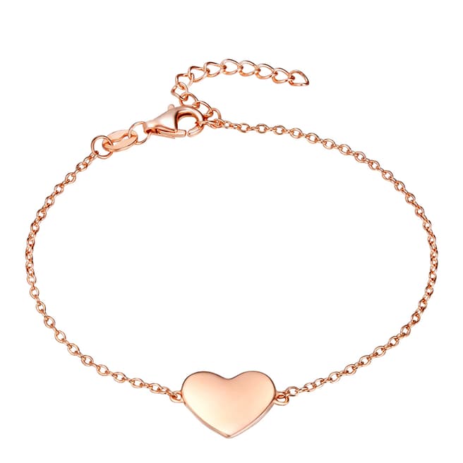 Carat 1934 Rose Gold Heart Bracelet