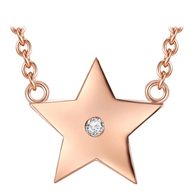 Tess Diamonds Rose Gold Star Necklace
