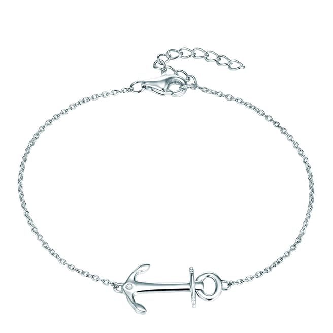 Tess Diamonds Silver Anchor Bracelet