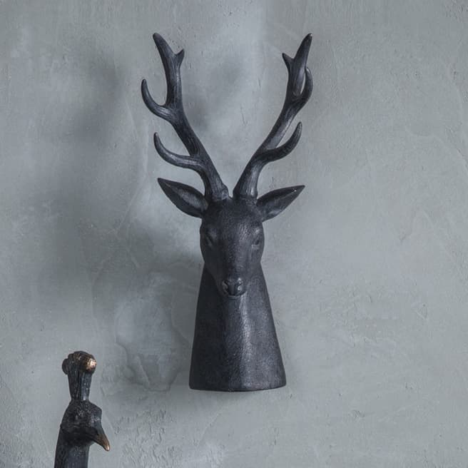 Gallery Living Set of 2 Grey Knowle Stags