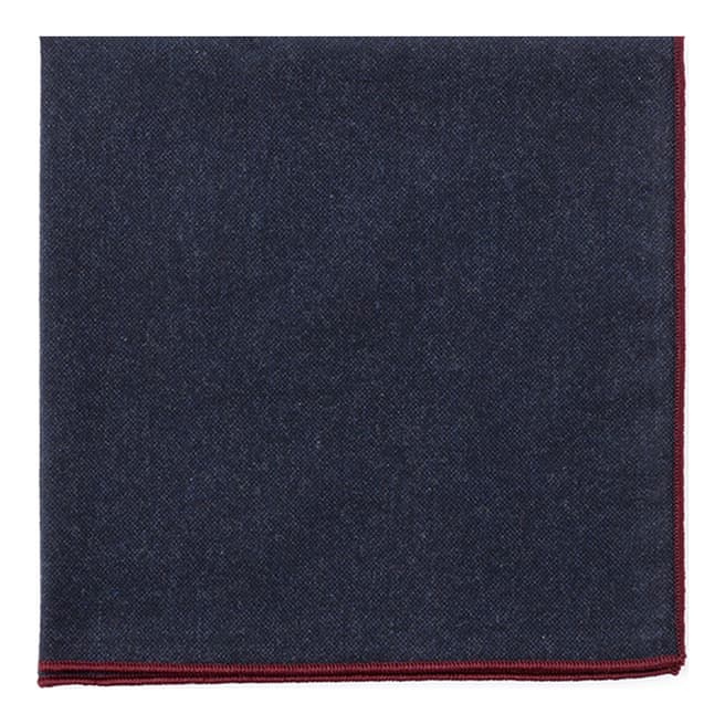 Hackett London Navy Corded Oxford Handkerchief