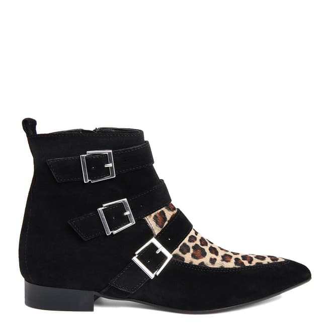 Gusto Leopard Print Spice Ankle Boots