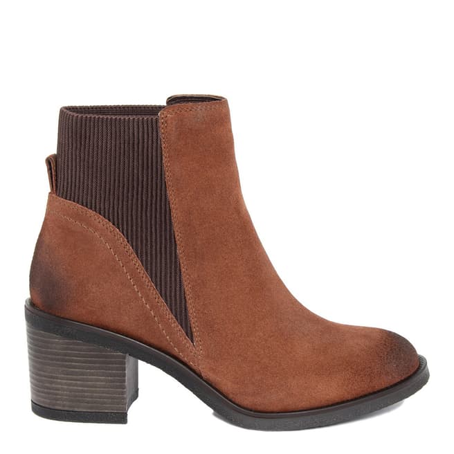 Gusto Tan Leather Kent Ankle Boots