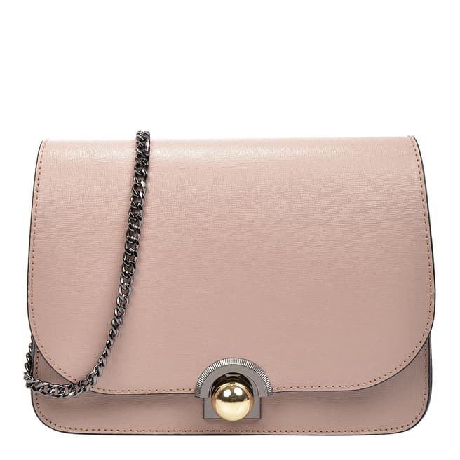 Renata Corsi Dusty Pink Shoulder Leather Bag