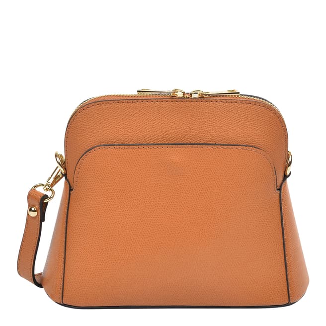 Renata Corsi Cognac Shoulder Leather Bag