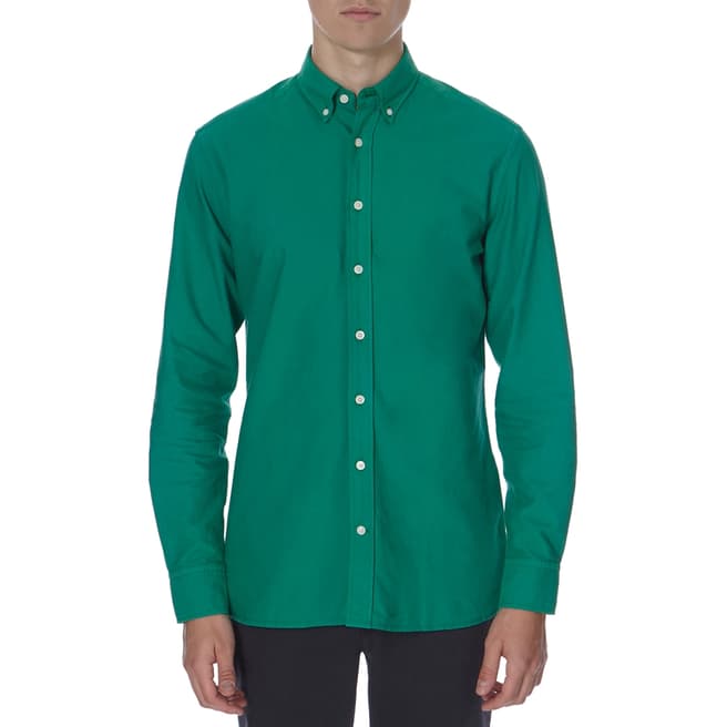 Hackett London Green Oxford Cotton Shirt