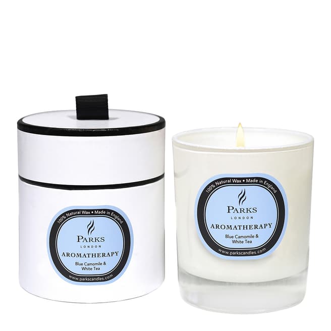 Parks London Blue Chamomile and White Tea Aromatherapy Single Wick Candle