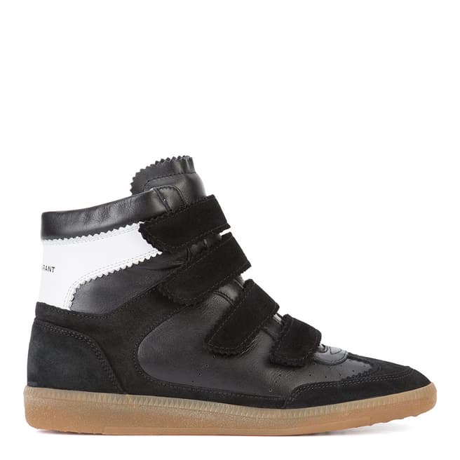 Isabel Marant Etoile Black Leather Bilsey Sneakers