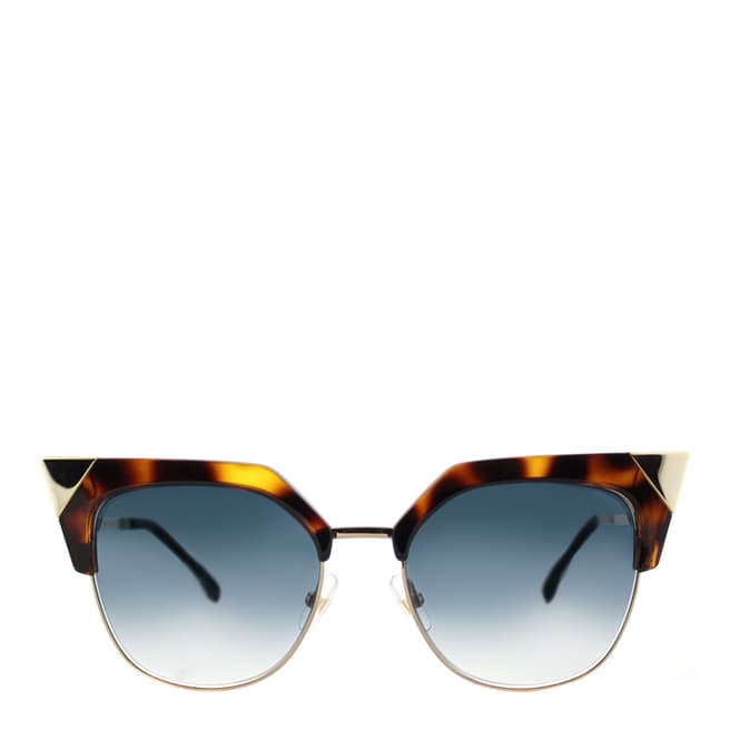 Fendi Women's Brown/Gold Iridia Sunglasses 54mm