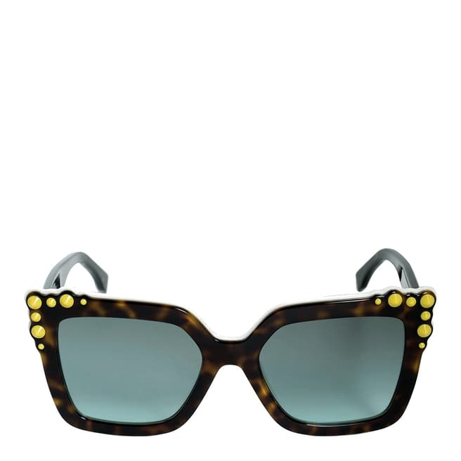Fendi Women's Dark Brown Can Eye Sunglasses 52mm