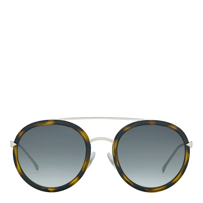 Fendi Women's Brown/Gold Funky Angle Sunglasses 51mm