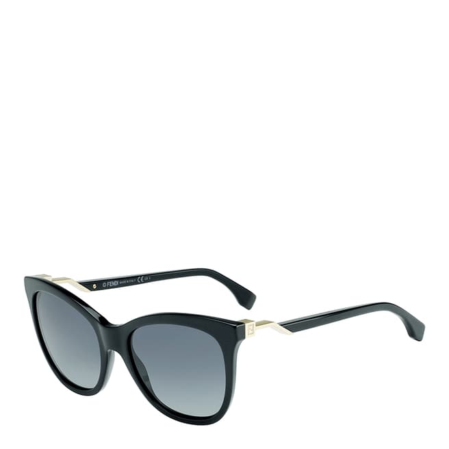 Fendi Womens Black / Grey Gradient Sunglasses 55mm