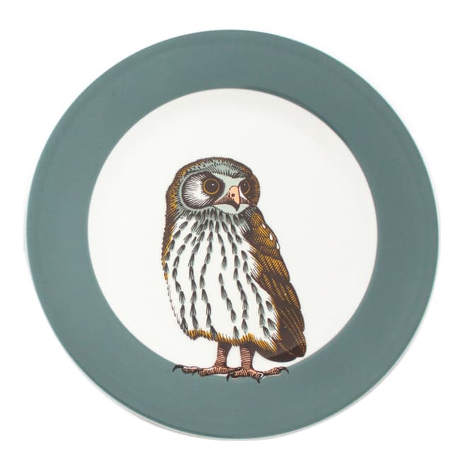 Jersey Pottery Set of 6 Faunus Owl Small Plates