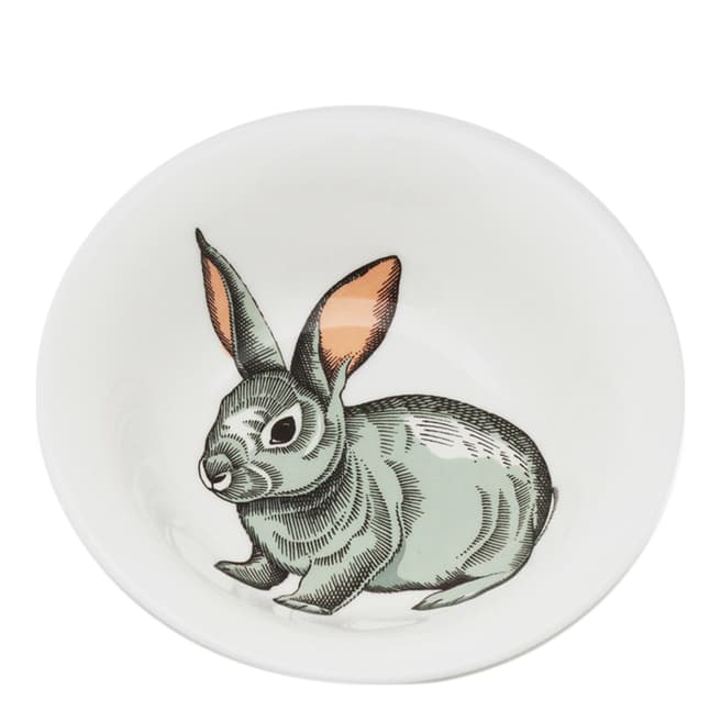 Jersey Pottery Set of 6 Faunus Rabbit Cereal Bowls