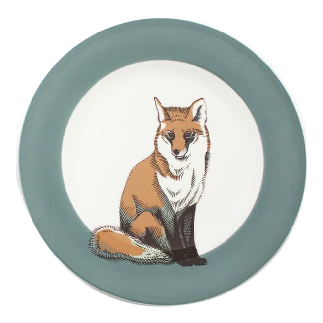 Jersey Pottery Set of 6 Faunus Fox Small Plates