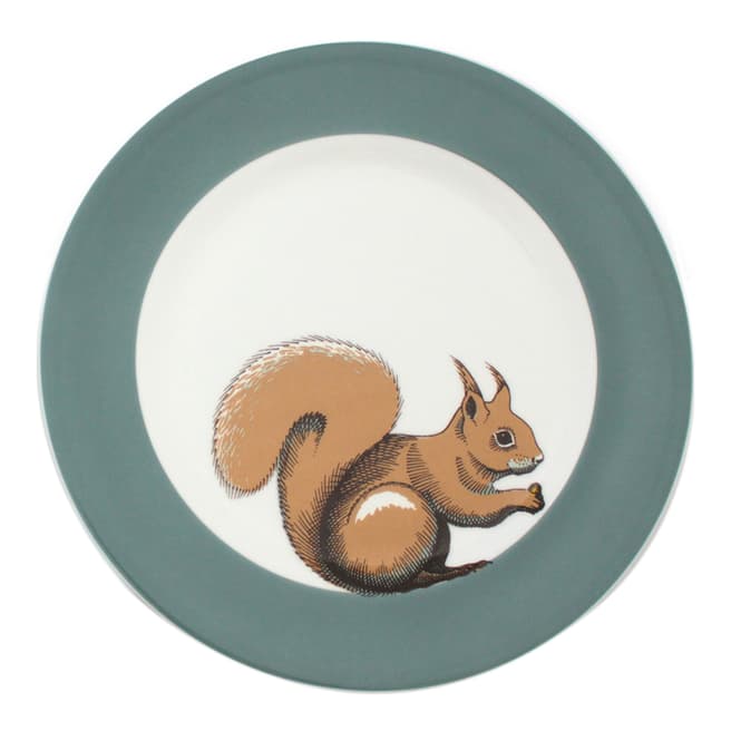 Jersey Pottery Set of 6 Faunus Squirrel Small Plates