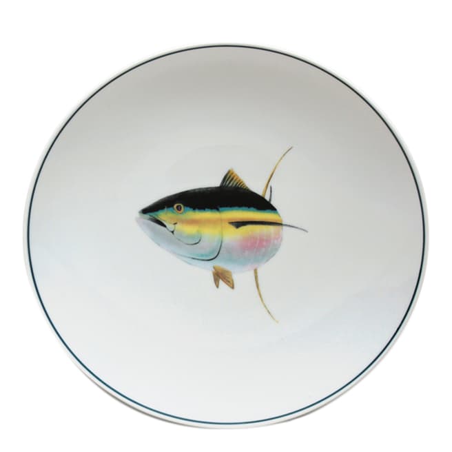 Jersey Pottery Set of 4 Tuna Seaflower Salad Plates, 23cm