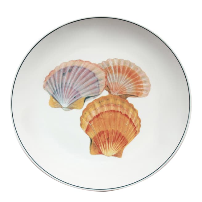 Jersey Pottery Seaflower Scallop Charger Plate