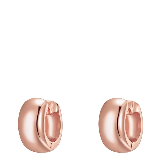 Tassioni Rose Gold Hoop Earrings