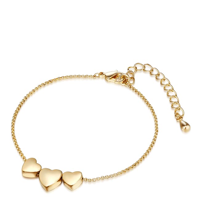Tassioni Gold Heart Bracelet