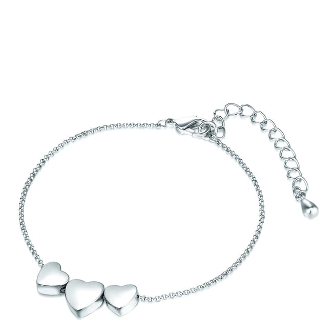 Tassioni Silver Heart Bracelet