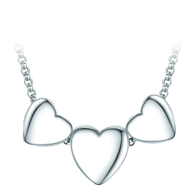 Tassioni Silver Triple Heart Necklace