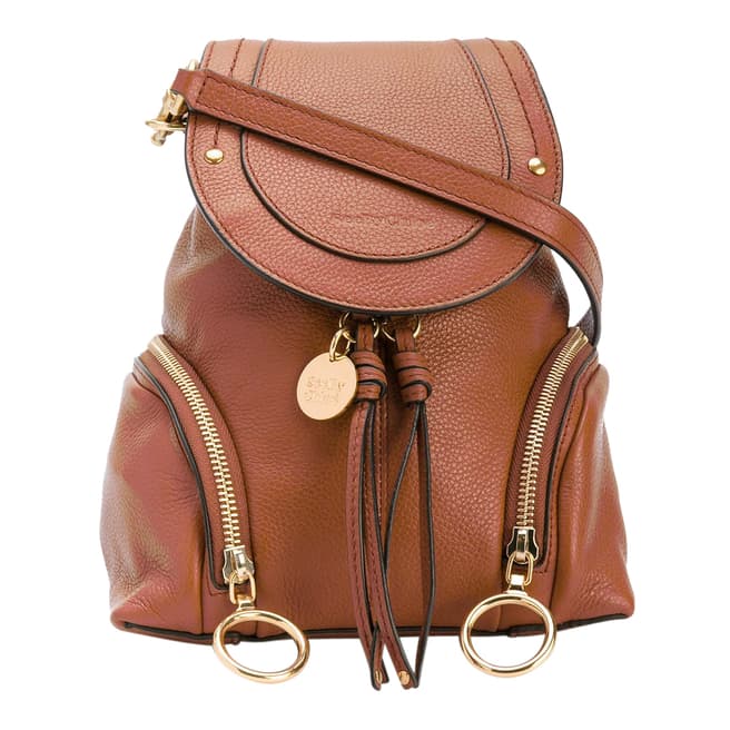 See by Chloe Tan Leather Polly Mini Backpack