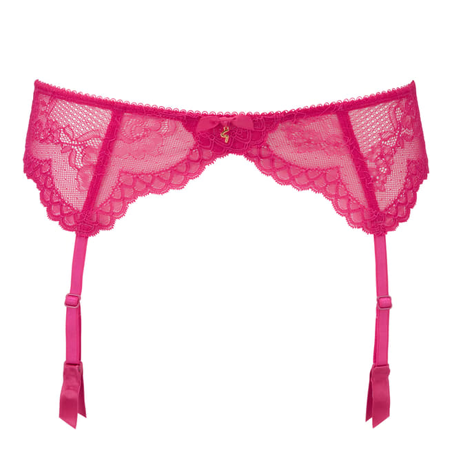 Gossard Pink Superboost Lace Suspender Belt