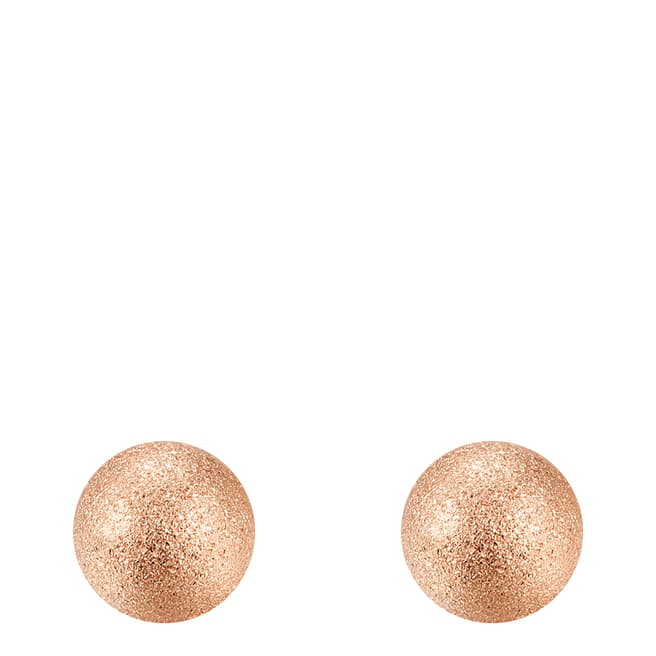 Chloe Collection by Liv Oliver Rose Gold Matte Stud Earrings