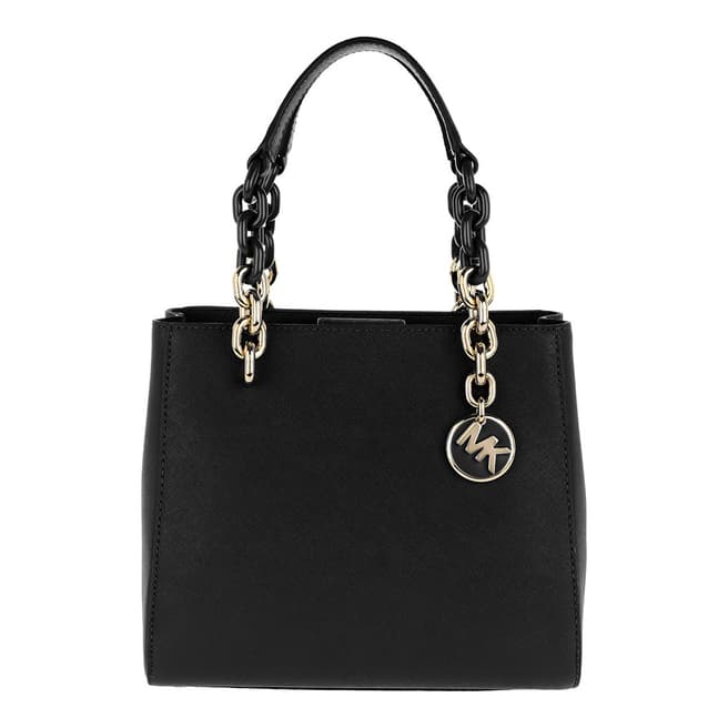 Michael Kors Black Cynthia Leather Handbag