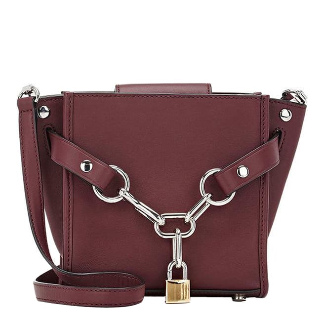 Alexander Wang Burgundy Mini Attica Chain Leather Bag