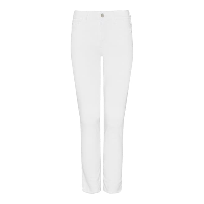 NYDJ White Alina Ankle Cotton Stretch Jeans
