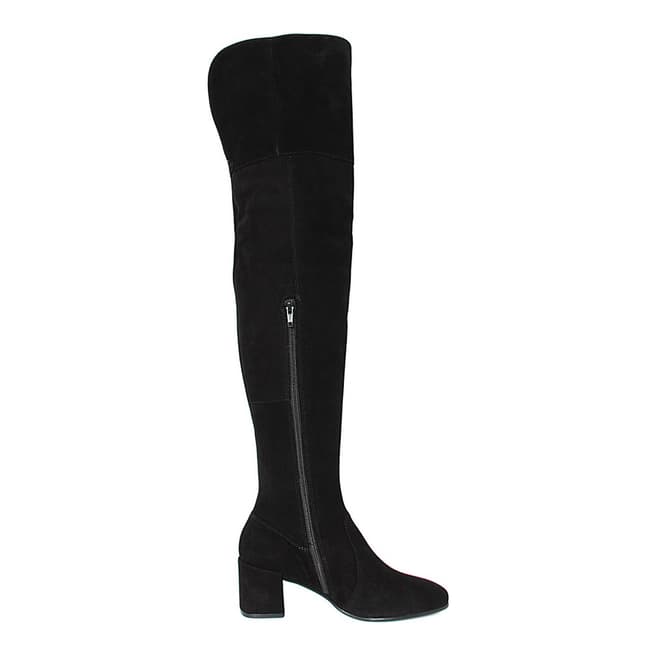 Eye Black Leather Cuissardes Tall Boot