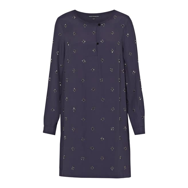 French Connection Navy Blue Milana Star Tunic Dress