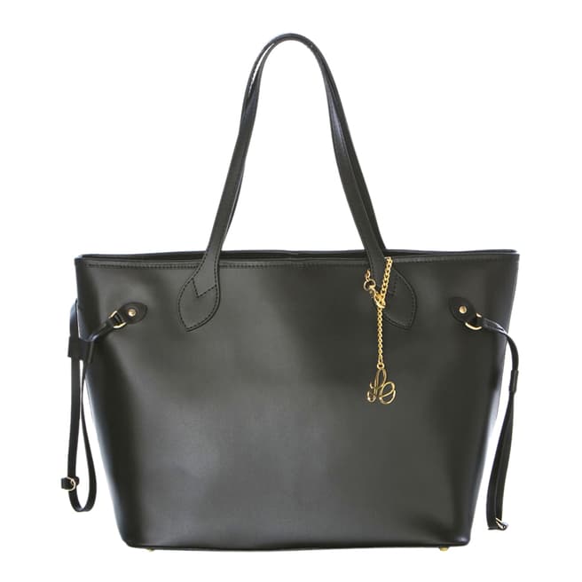 Lea Cornigliani Black Leather Handbag