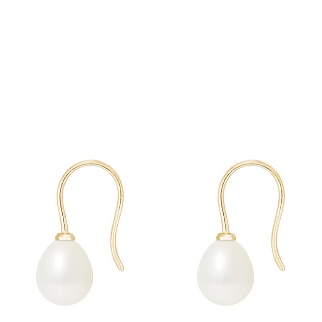 Mitzuko White Pearl Drop Earrings