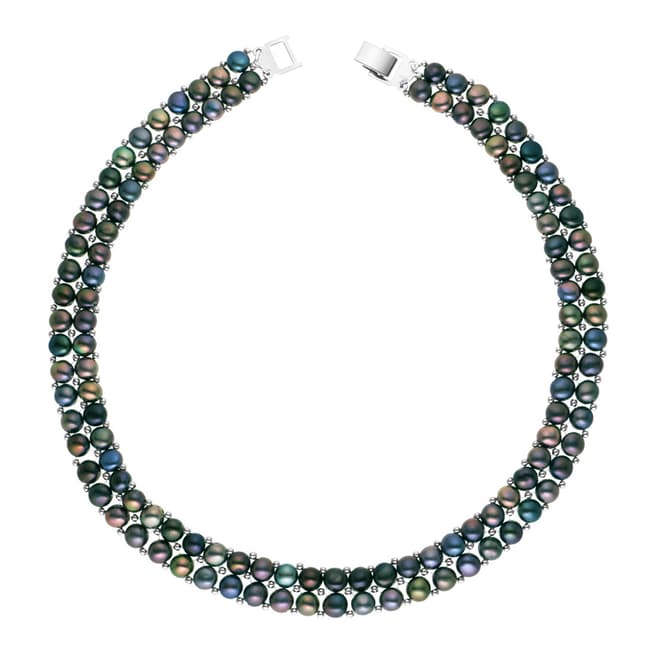 Mitzuko Black Double Pearl Necklace