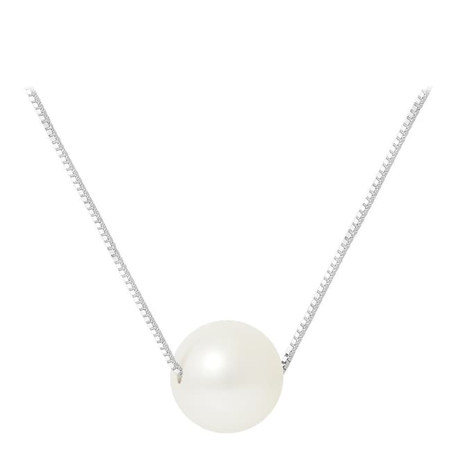 Mitzuko Silver/White Pearl Necklace